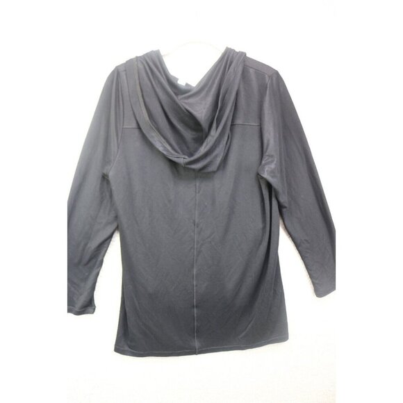 LOGO Lounge Hooded Long Sleeve Hi Lo Tunic-Size Medium-Pockets - Picture 10 of 13